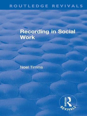 cover image of Recording in Social Work